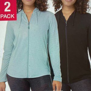 32 DEGREES Ladies' 2-Pack Lightweight Hoody with UPF 40+